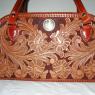 Floral carved  purse